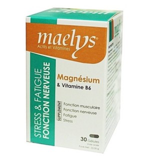 Maelys Magnésium & Vitamine B6 – 30 Gélules