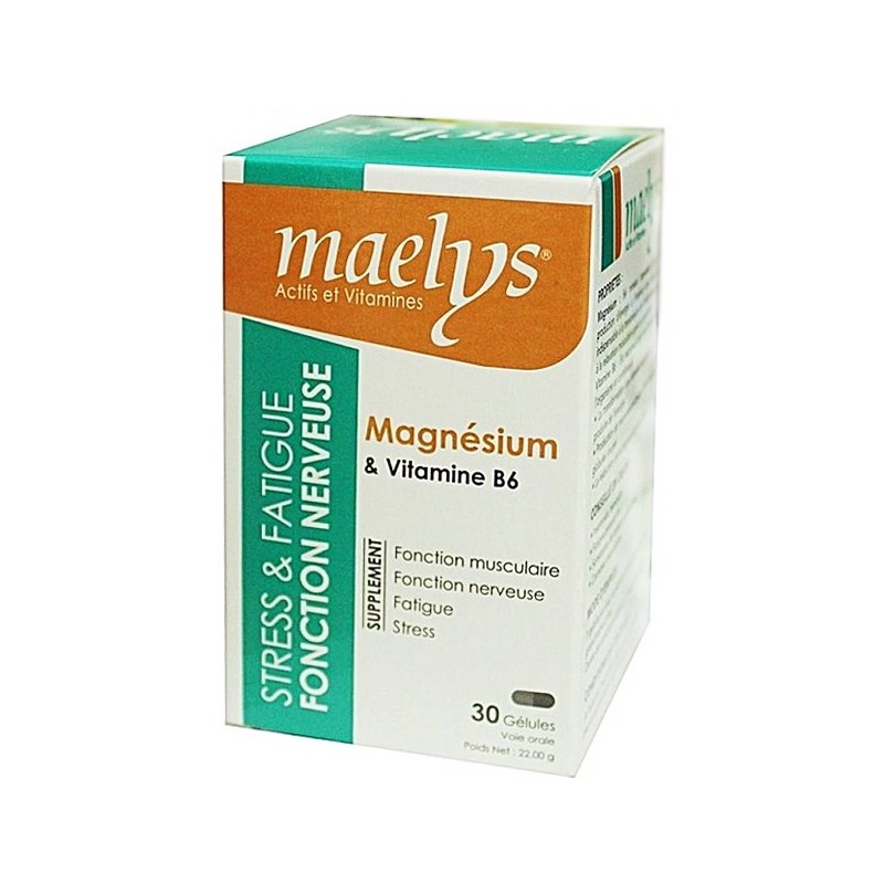 Maelys Magnésium & Vitamine B6 – 30 Gélules