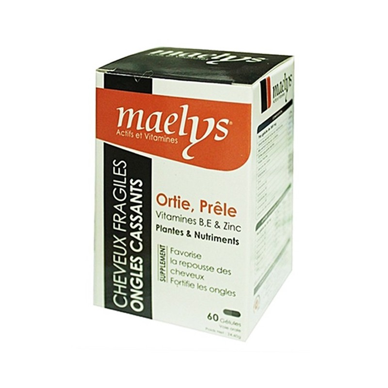 Maelys Ortie Prêle Vitamines B E et Zinc – 60 Gélules