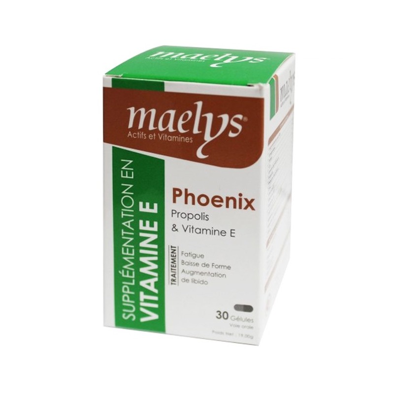 Maelys Phoenix Propolis et Vitamine E – 30 Gélules