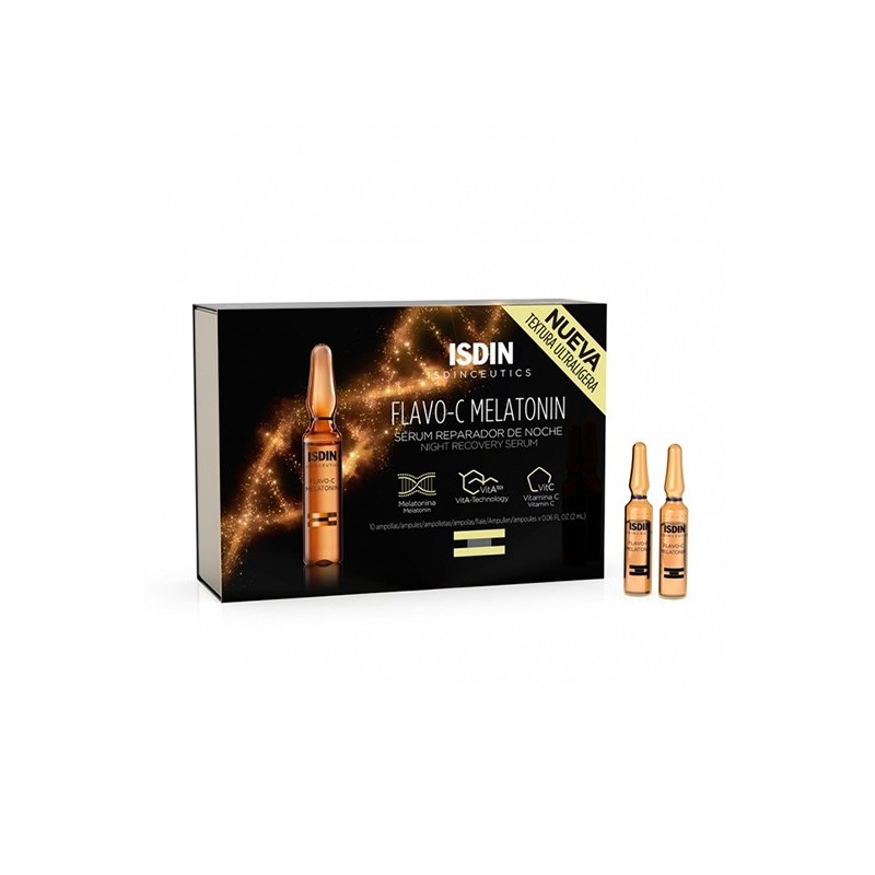 Isdin Flavo-C Melatonin serum reparateur nuit 30ampoules*2ml