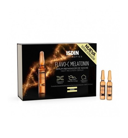 Isdin Flavo-C Melatonin serum reparateur nuit 30ampoules*2ml