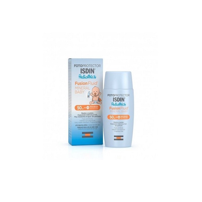 ISDIN Fotoprotecteur Fusion Water mineral bébé Pediatrics spf50+ 50ml