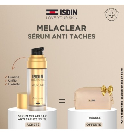 Isdin Melaclear Serum Correcteur Anti-taches 30ml égal Trousse Offerte