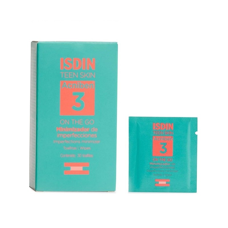 ISDIN Teen Skin Acniben 3 On The Go Minimiseur d’Imperfections 30 Unités