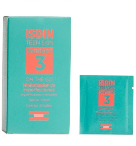 ISDIN Teen Skin Acniben 3 On The Go Minimiseur d’Imperfections 30 Unités