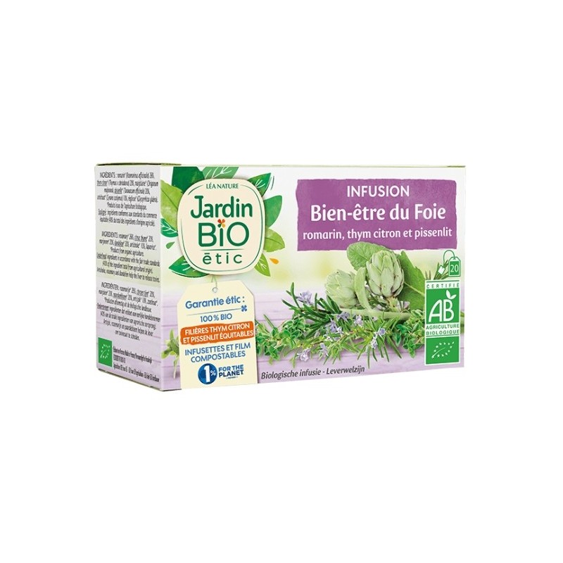 JARDIN BIO INFUSION BIEN ETRE DU FOIE 20 SACHET