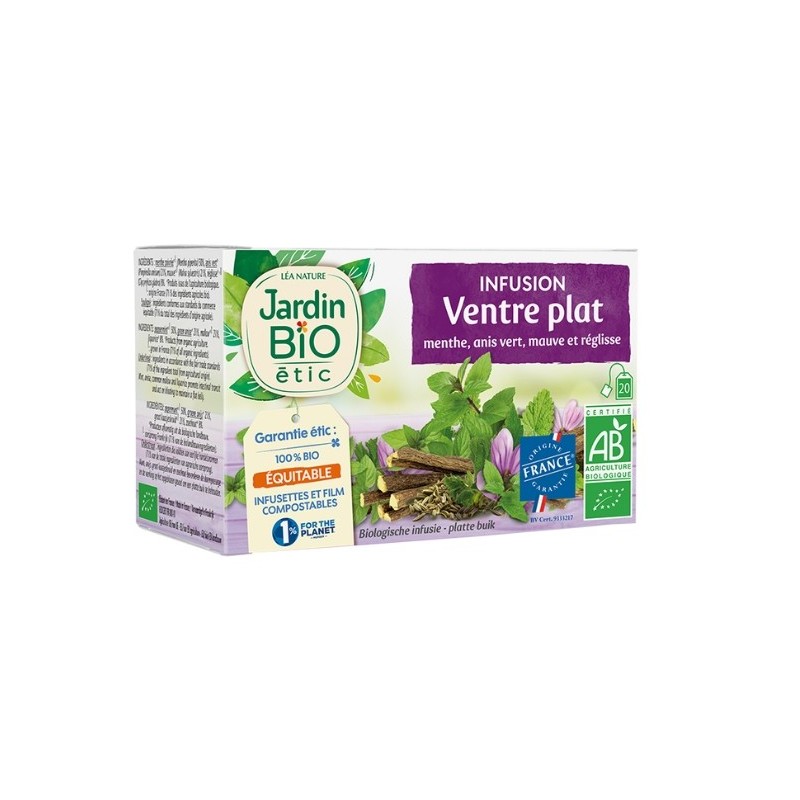 JARDIN BIO INFUSION VENTRE PLAT 20 SACHET