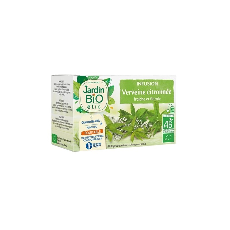 JARDIN BIO INFUSION VERVEINE CITRONNEE 20 SACHET