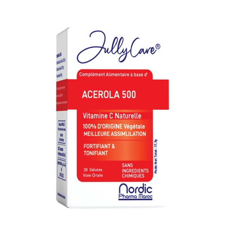 JULLYCARE ACÉROLA 500 – 30 Gélules