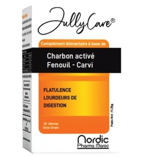 JULLYCARE Charbon Actif 30 Gélules