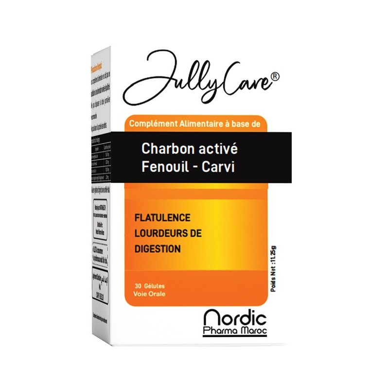 JULLYCARE Charbon Actif 30 Gélules
