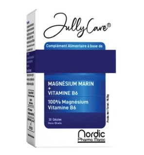 JULLYCARE MAGNÉSIUM + VITAMINE B6 30 Gélules