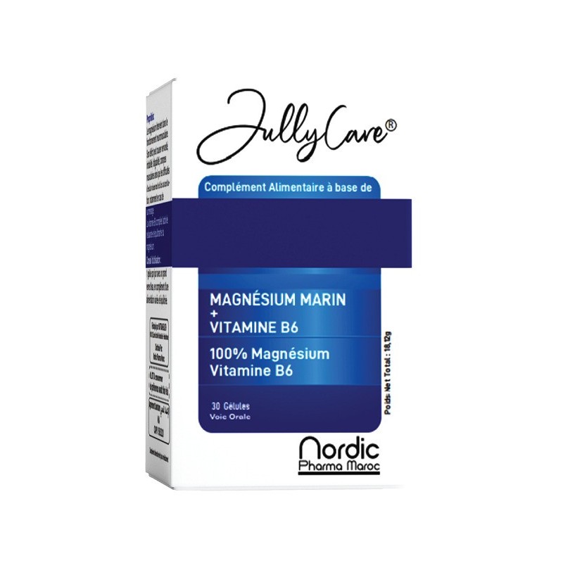 JULLYCARE MAGNÉSIUM + VITAMINE B6 30 Gélules