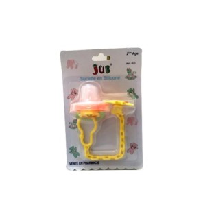 Juniors sucette en silicone  jub  2émé age +clips