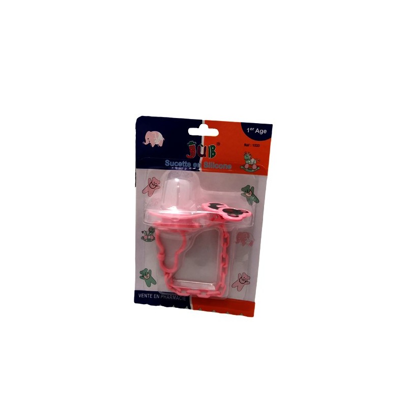 Juniors sucette en silicone  jub 1age +clips