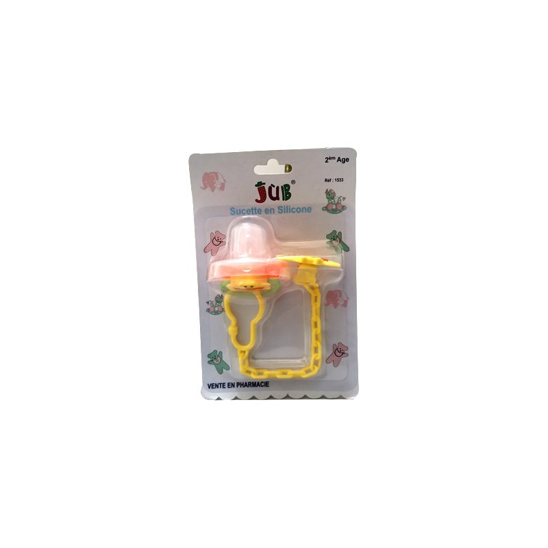 Juniors sucette en silicone  jub 2eme age +couvercle