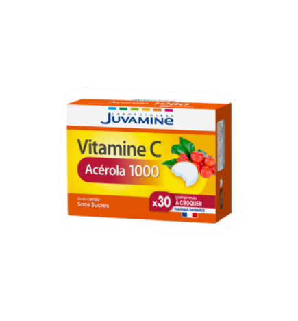 Juvamine Vitamine C Acerola 30 Comprimes