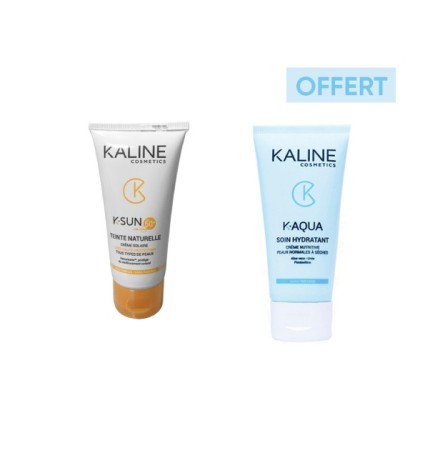 Kaline Ecran teinte 50+ + k-aqua soin hydratant  pack