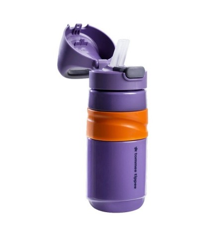 Tommee Tippee Gourde Anti-Fuite avec Paille 500ml – Mauve