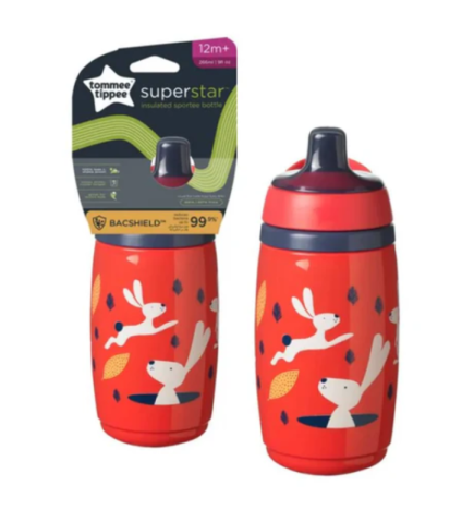 Tommee Tippee Gourde isotherme +12m 266ml Rouge