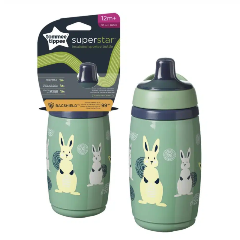 Tommee Tippee Gourde isotherme +12m 266ml Vert