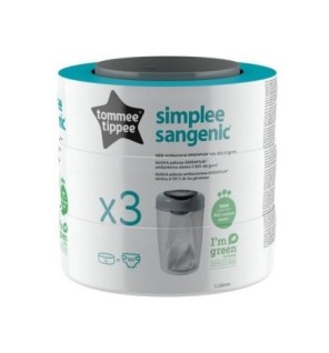 Tommee Tippee Lot De 3 Recharges Pour Poubelle
