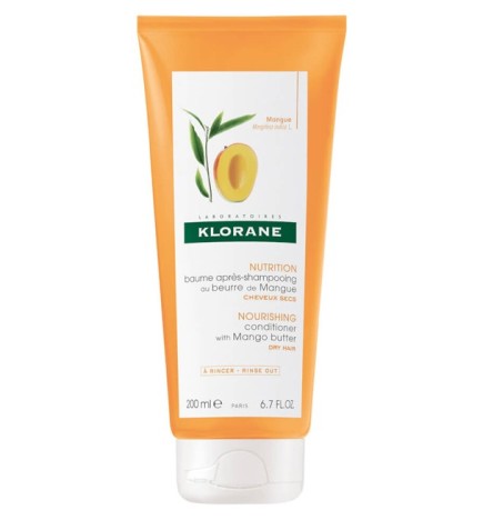 Klorane – Baume Après-shampoing Nutrition au beurre de Mangue – Cheveux secs 200 ml