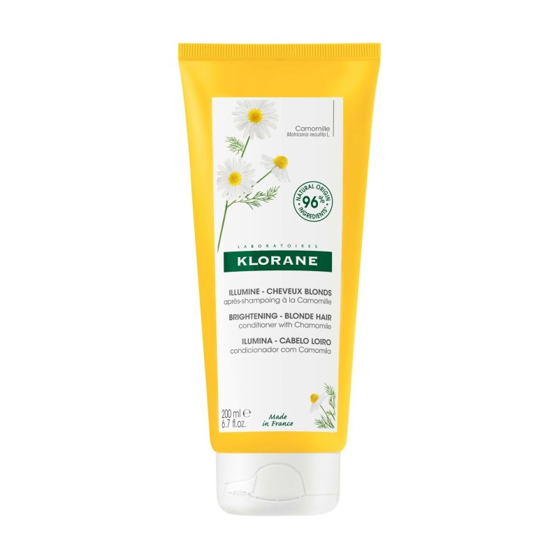 Klorane – Baume Après-shampoing Reflets Blonds à la Camomille – Cheveux blonds à châtains 200 ml