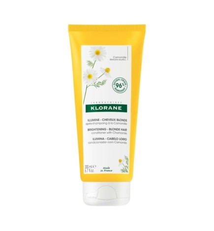 Klorane – Baume Après-shampoing Reflets Blonds à la Camomille – Cheveux blonds à châtains 200 ml