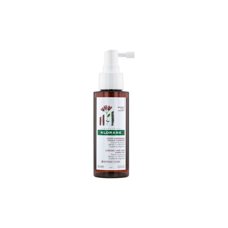 Klorane – Sérum antichute à la Quinine & Edelweiss BIO – Chute de cheveux 100ml