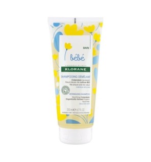 Klorane – Shampoing démêlant au Calendula apaisant – Bébé – Cheveux délicats 200 ml