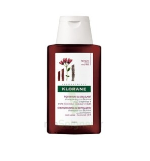 Klorane – Shampoing fortifiant à la Quinine & Edelweiss BIO – Chute de cheveux, cheveux fatigués 400 ml