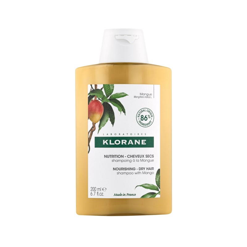 Klorane – Shampoing Nutrition à la Mangue – Cheveux secs 200 ml