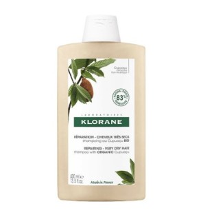Klorane – Shampoing Réparation au Cupuaçu BIO – Cheveux très secs 400 ml