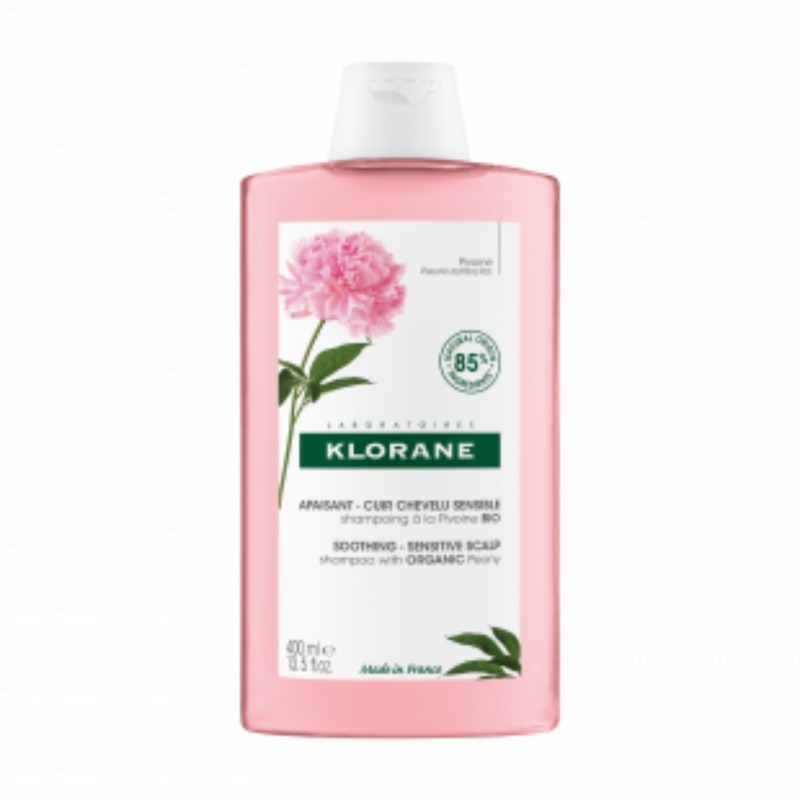 KLORANE APAISANT Shampoing Anti-irritation et Protecteur à la Pivoine BIO 400 ml