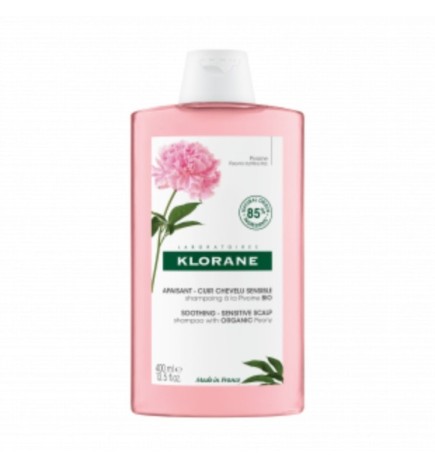 KLORANE APAISANT Shampoing Anti-irritation et Protecteur à la Pivoine BIO 400 ml