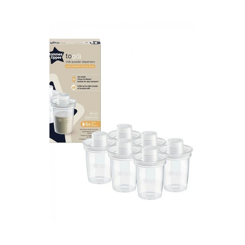 Tommee Tippee Lot de 6 Destributeurs de Lait en Poudre