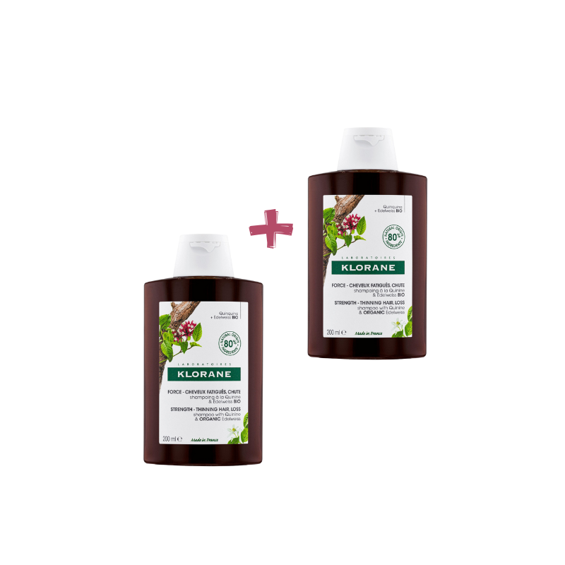 Klorane Shampoing A La Quinine 2 x 200ml PACK