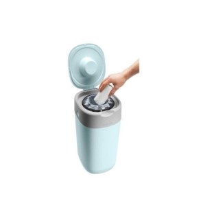Tommee Tippee Poubelle à Couches Anti-Odeur Twist & Click – Bleu
