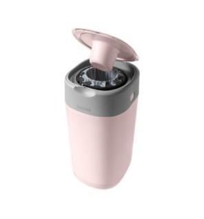 Tommee Tippee Poubelle à Couches Anti-Odeur Twist & Click – Rose