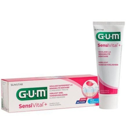 Gum SensiVital Plus Dentifrice 75ml