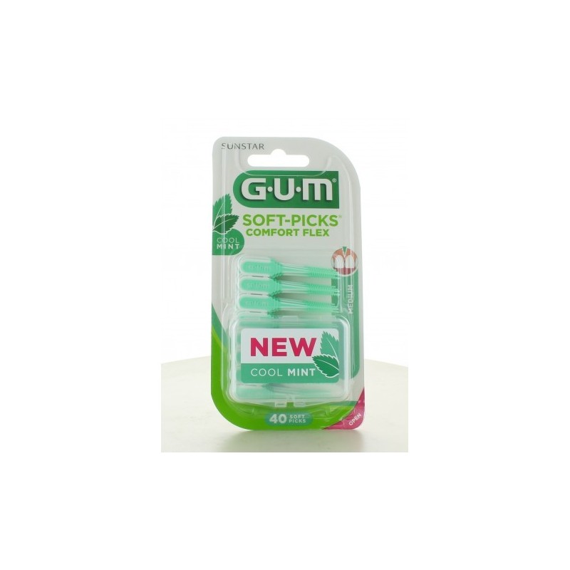 Gum Soft Picks Confort Menthole 40pcs 670