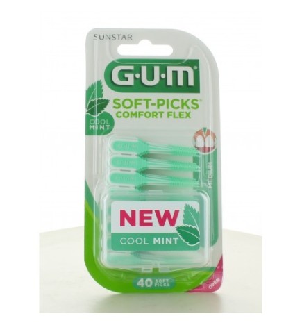 Gum Soft Picks Confort Menthole 40pcs 670