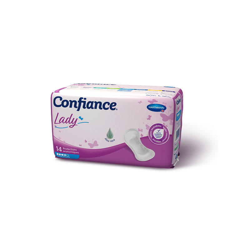HARTMANN  CONFIANCE LADY ABSORPTION 4 PROTECTION ANATOMIQUE X14 Unités
