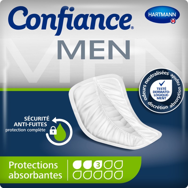 HARTMANN CONFIANCE MEN ABSORPTION 4 PROTECTION ANATOMIQUE X14 Unités