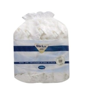 Hartmann Sterilux Pads Rectangles de coton 200 Pièces
