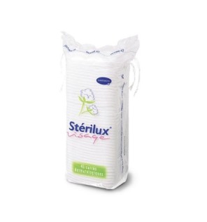 HARTMANN STÉRILUX VISAGE COTON CARRÉ 45 UNITÉS