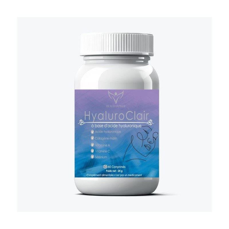 Health Power HyaluroClair à base d’acide hyaluronique 60 Comprimés