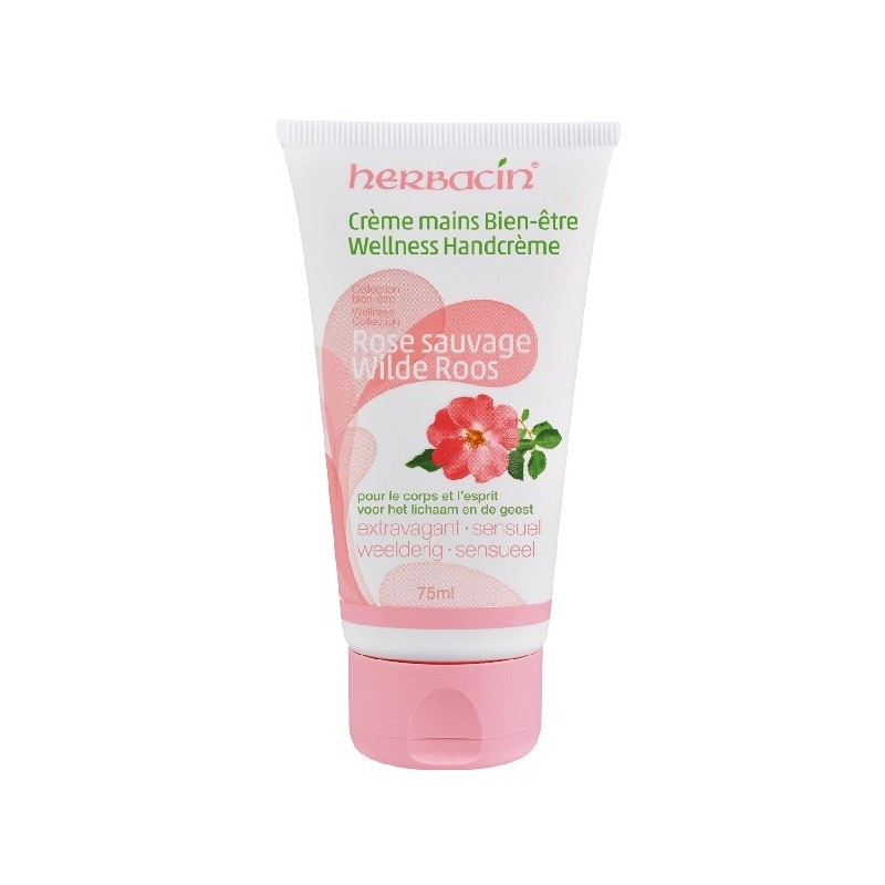 Herbacin hand cream wild rose tube 75ml
